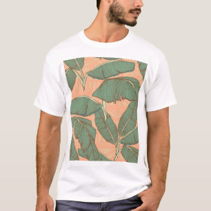 Tropical Palm: Seamless Leaf Background T-Shirt