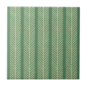 Tropical Palm Stripes Tile