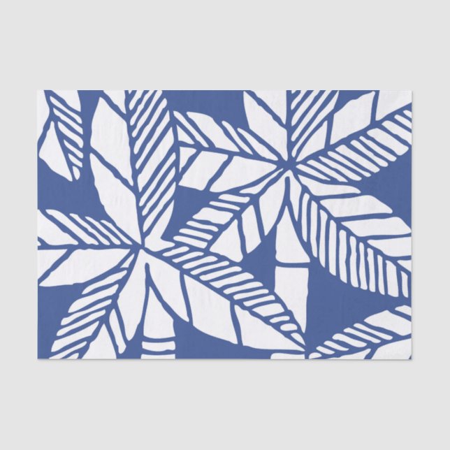 Tropical Palm Tree Beach Tissue Paper (Front)