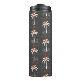 Tropical Palm Tree Beach Vibes Summer Sun Retro Thermal Tumbler