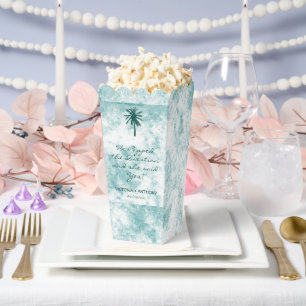 Tropical Palm Tree Beach Wedding Favour Box