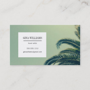 Tropical Palm Tree Business Card