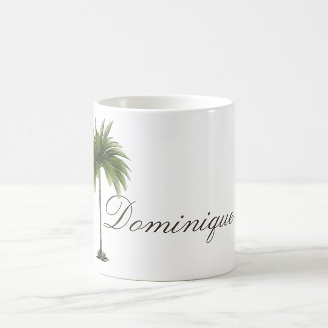 Tropical Palm Tree Chic Personal Coffee Mug (Center)