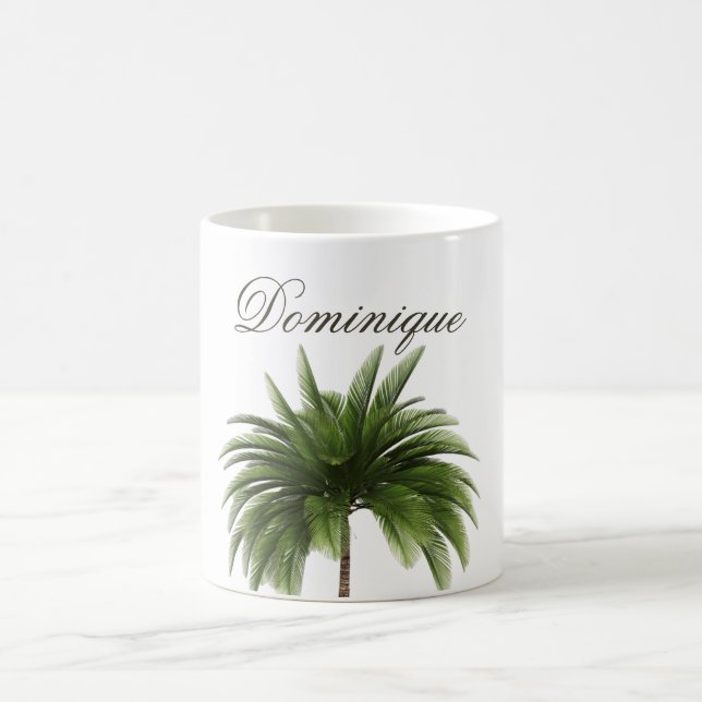 Tropical Palm Tree Chic Personal Coffee Mug (Center)