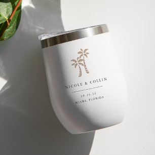 Tropical Palm Tree Destination Wedding Favour