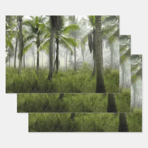 Tropical Palm Tree Forest Wrapping Paper Sheet