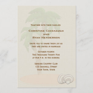 Tropical Palm Tree Invitation