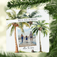 Tropical Palm Tree Mele kalikimaka Christmas