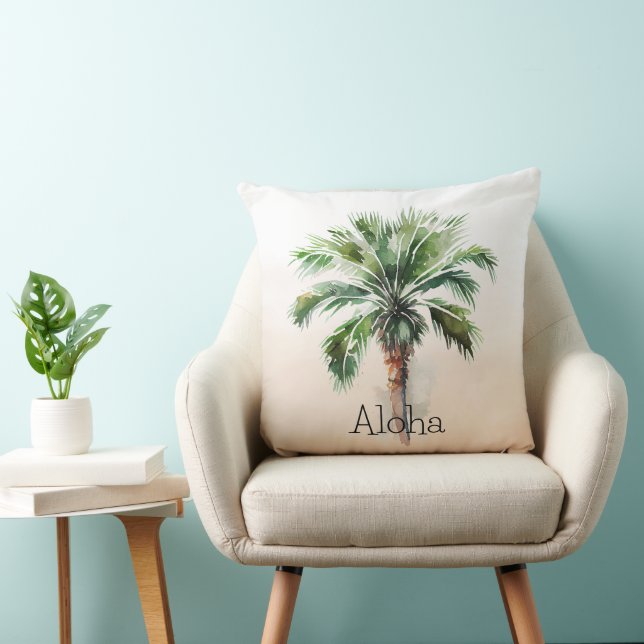 Tropical Palm Tree Ombre  Cushion (Chair)