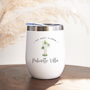 Tropical Palm Tree Personalised Beach House Name
