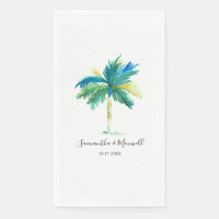 Tropical Palm Tree Personalised Wedding