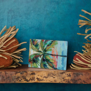 Tropical Palm Tree Plaque