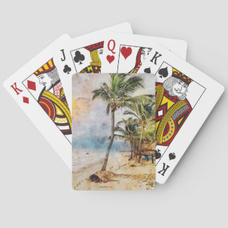 Tropical Palm Tree Playing Cards