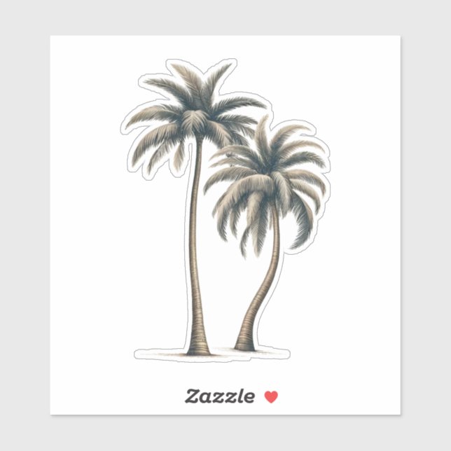 Tropical Palm Tree Rustic Coastal Wedding (Sheet)