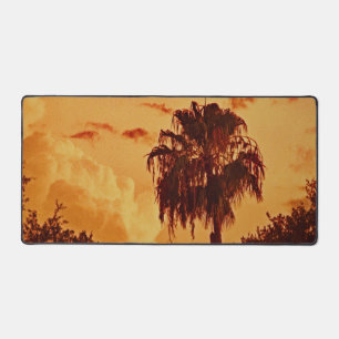 Tropical Palm Tree Sunset Desk Mat