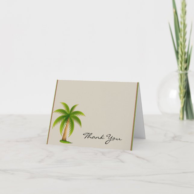 Tropical Palm Tree Thank You (Front)
