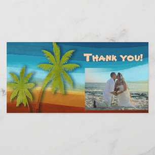 Tropical Palm Tree Thank You Card