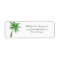 Tropical Palm Tree White Return Address