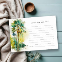 Tropical Palm Trees Advice For Mum Baby Shower