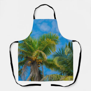Tropical Palm Trees and Coconuts Apron