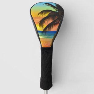 Tropical Palm Trees and Sunsets Golf Head Cover