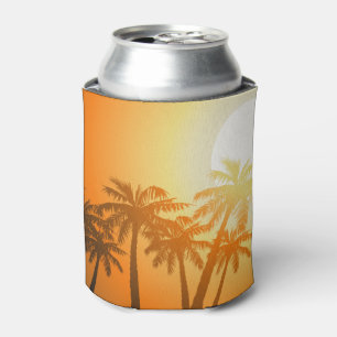 Tropical palm trees at sunset can cooler