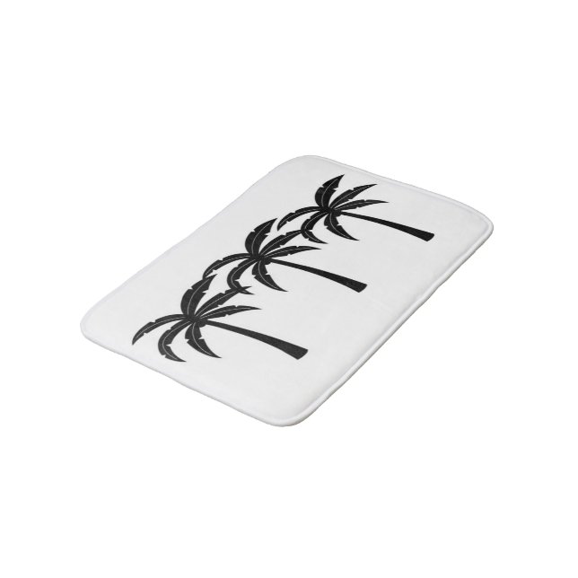 Tropical Palm Trees Bath Mat (Angled)