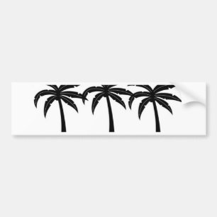Tropical Palm Trees Bumper Sticker