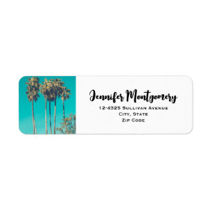 Tropical Palm Trees California Retro