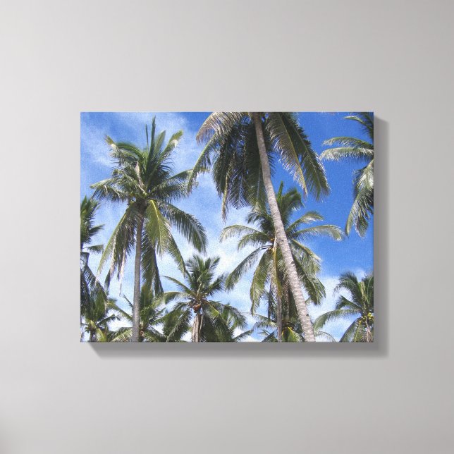 Tropical Palm Trees Canvas Print (Front)