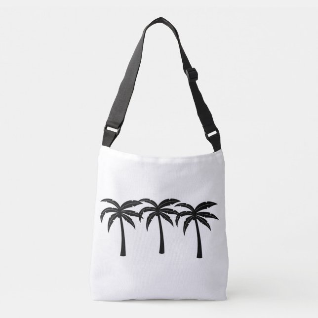 Tropical Palm Trees Crossbody Bag (Front)