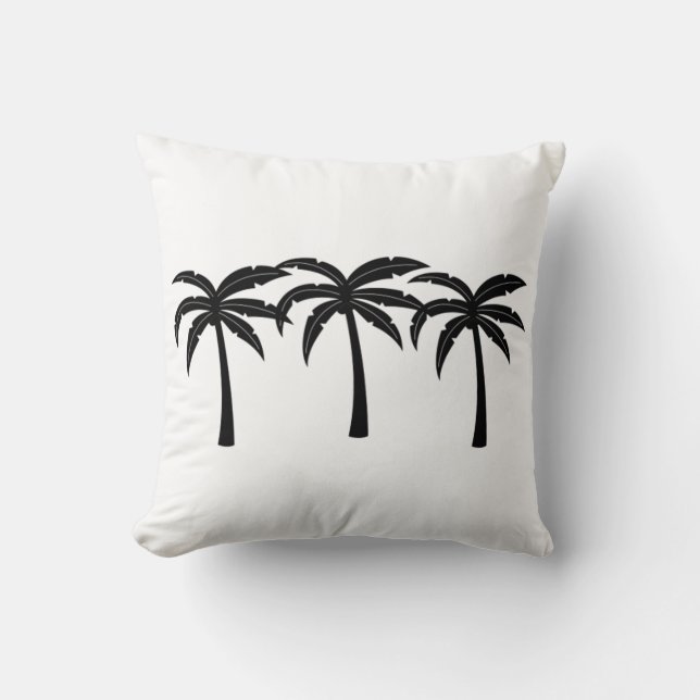 Tropical Palm Trees Cushion (Front)