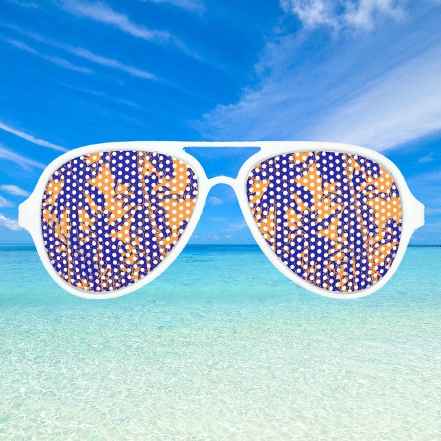 Tropical Palm Trees Design. Aviator Sunglasses (Creator Uploaded)