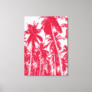 Tropical Palm Trees Design Canvas Print