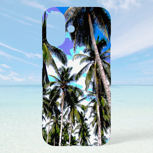 Tropical Palm Trees Design iPhone 16 Case (Creator Uploaded)