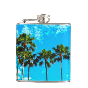 TROPICAL PALM TREES Flask