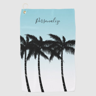 Tropical Palm Trees Golf Towel