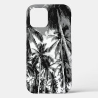 Tropical Palm Trees Monochrome Design