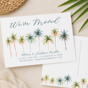 Tropical Palm Trees Moving Postcard