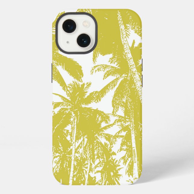Tropical Palm Trees Pattern Cell Phone Case (Back)