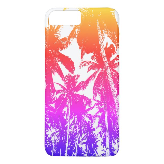 Tropical Palm Trees Pattern Cell Phone Case (Back)