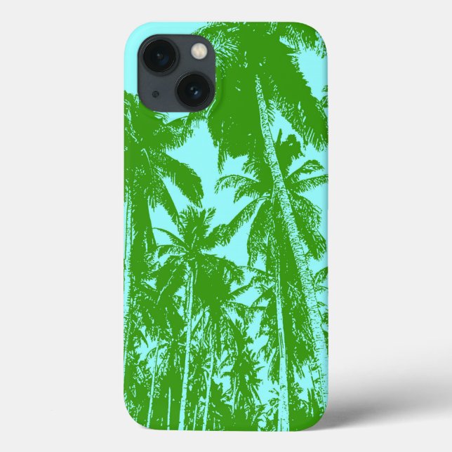 Tropical Palm Trees Pattern Cell Phone Case (Back)