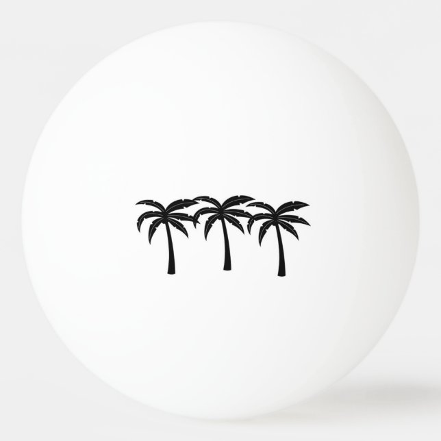 Tropical Palm Trees Ping Pong Ball (Back)