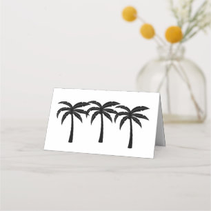 Tropical Palm Trees Place Card