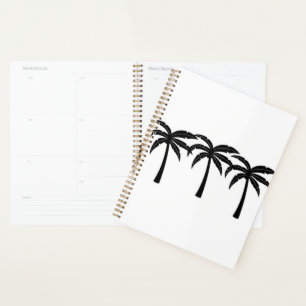 Tropical Palm Trees Planner