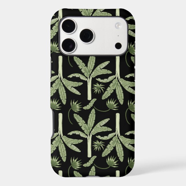 Tropical palm trees seamless pattern (Back)