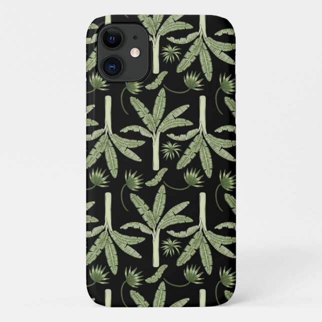 Tropical palm trees seamless pattern Case-Mate iPhone case (Back)