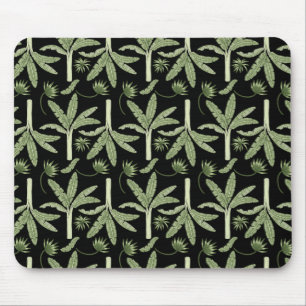 Tropical palm trees seamless pattern mouse mat