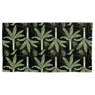 Tropical palm trees seamless pattern pillowcase