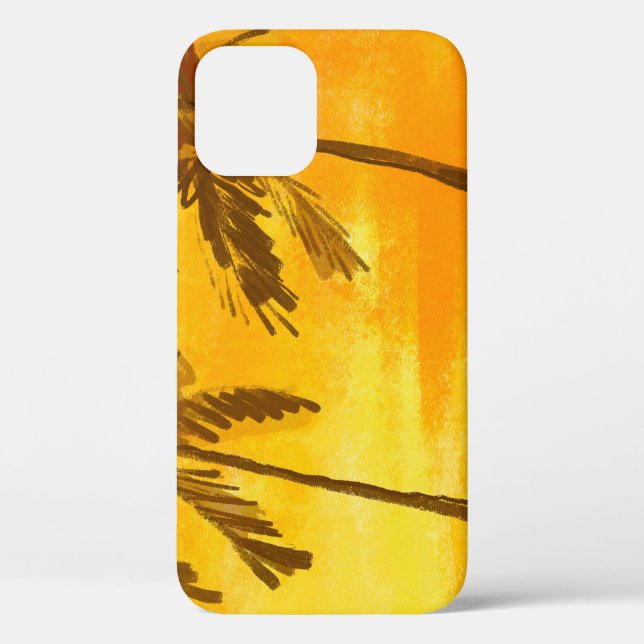 Tropical Palm Trees Summer Background Case-Mate iPhone Case (Back)